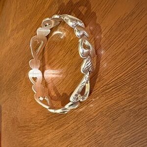 Brighton Silver Heart Bracelet Bangle